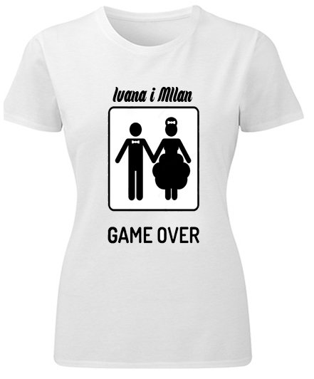 Majice sa stampom natpisom slikom/Za devojku/gameover.jpg